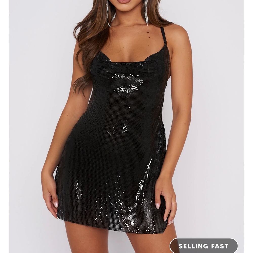 White Fox Embellished Dress